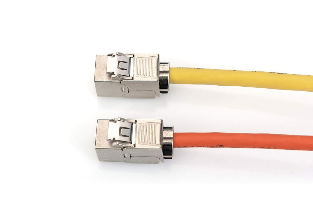 DIGITUS Keystone-Modul Cat-6A Geschirmt - 24 Stück - RJ45 - Designfähig - 500 MHz 10GBase-T - Metall