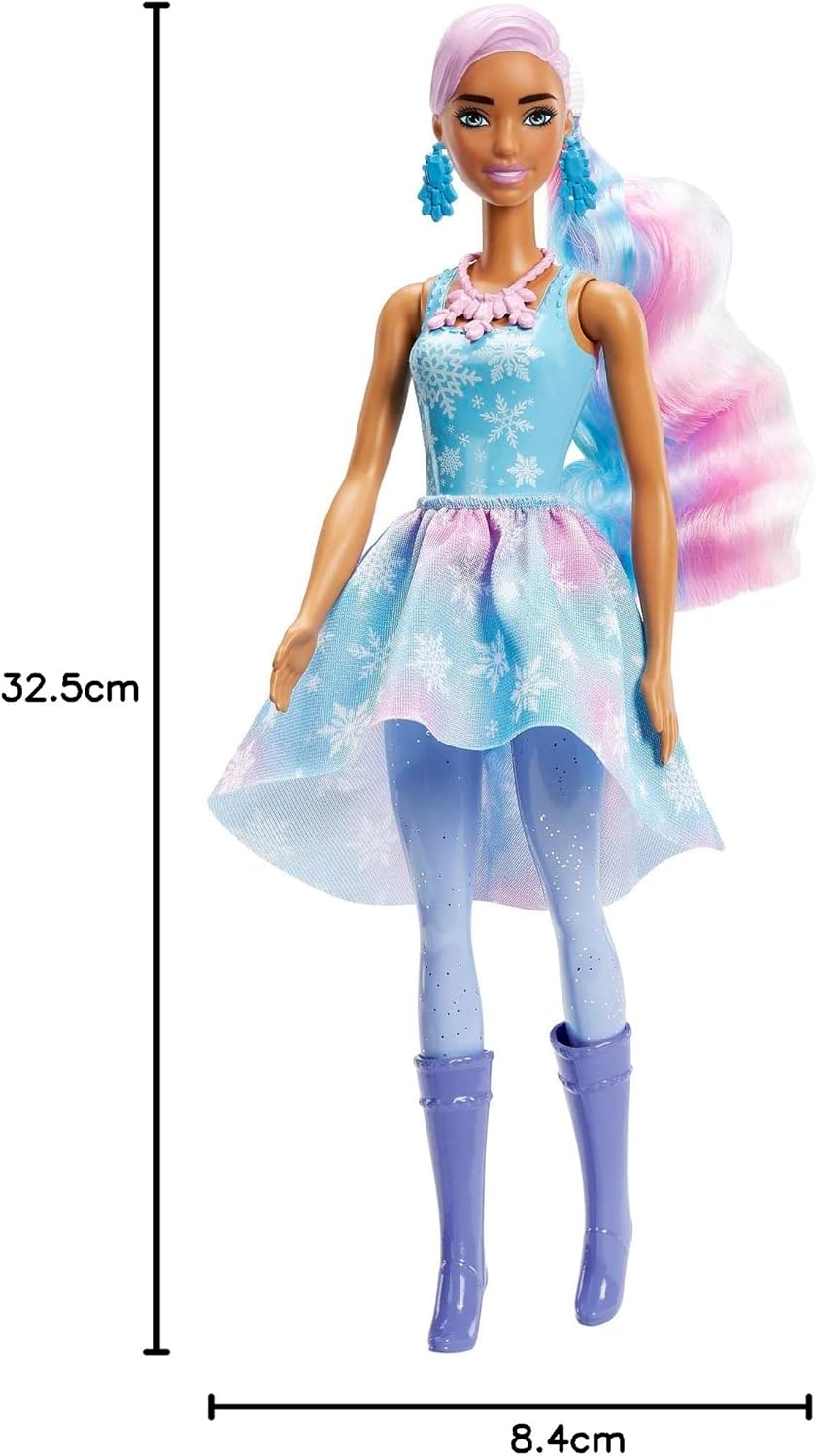 Barbie HJD60 - Color Reveal-Adventskalender, 1 Color Reveal-Puppe und 3 Tiere, Kleidung, Accessoires