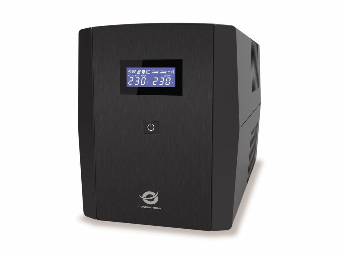 CONCEPTRONIC ZEUS08EM 1500VA 900W USV, IEC x 3, Schuko x 2, HID USB, AVR