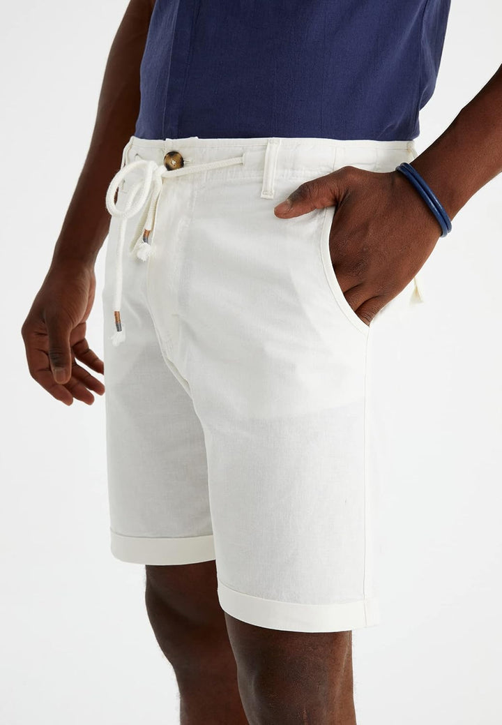 Leif Nelson Kurze Hose Herren Bermuda Leinen Shorts Leinenhose Stoffhose Leinenshorts Männer Sommerh