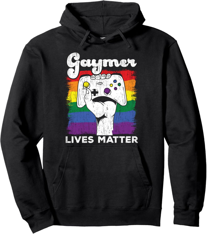 Gaymer Lebt Materie Schwul Schwul Pullover Hoodie