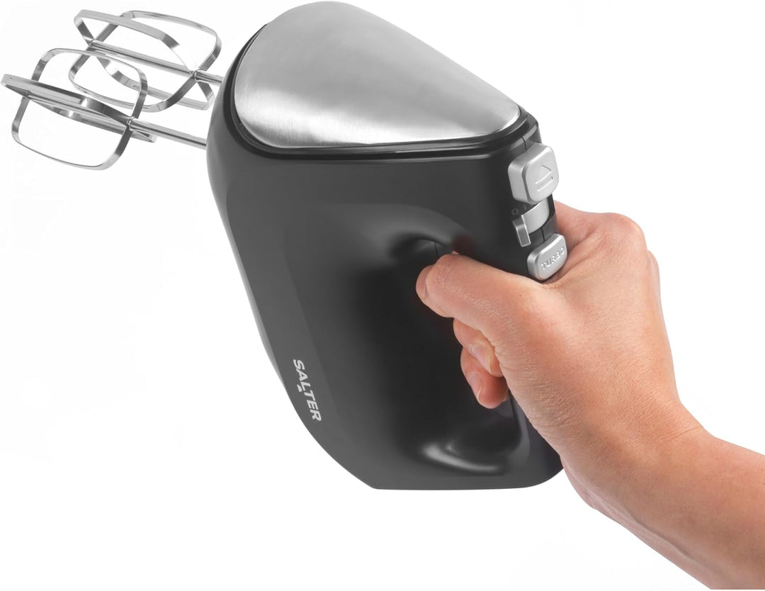 Salter 400W Handmixer – Elektrischer Handrührer zum Backen, 5 Geschwindigkeitsstufen & Turbofunktion