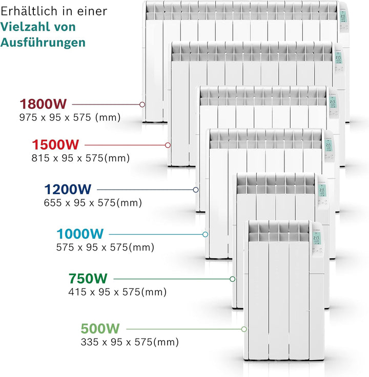 Bosch Heat Radiator 5500 mit 1000 W - Ölradiator - Elektroheizung mit Digitalanzeige und programmier