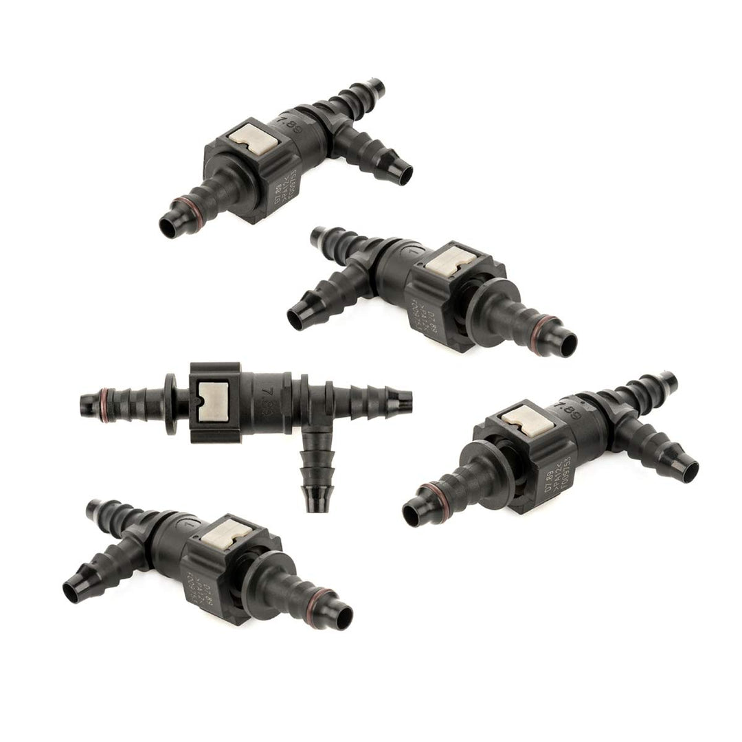 LST 5x Schnellverschluss mit Gegenstück Set Kraftstoffleitung T-Stück 7,89-8mm