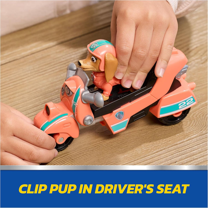 PAW PATROL - Liberty’s Rettungs-Motorrad mit Spielfigur (Basis Fahrzeug), authentische Details, Spie