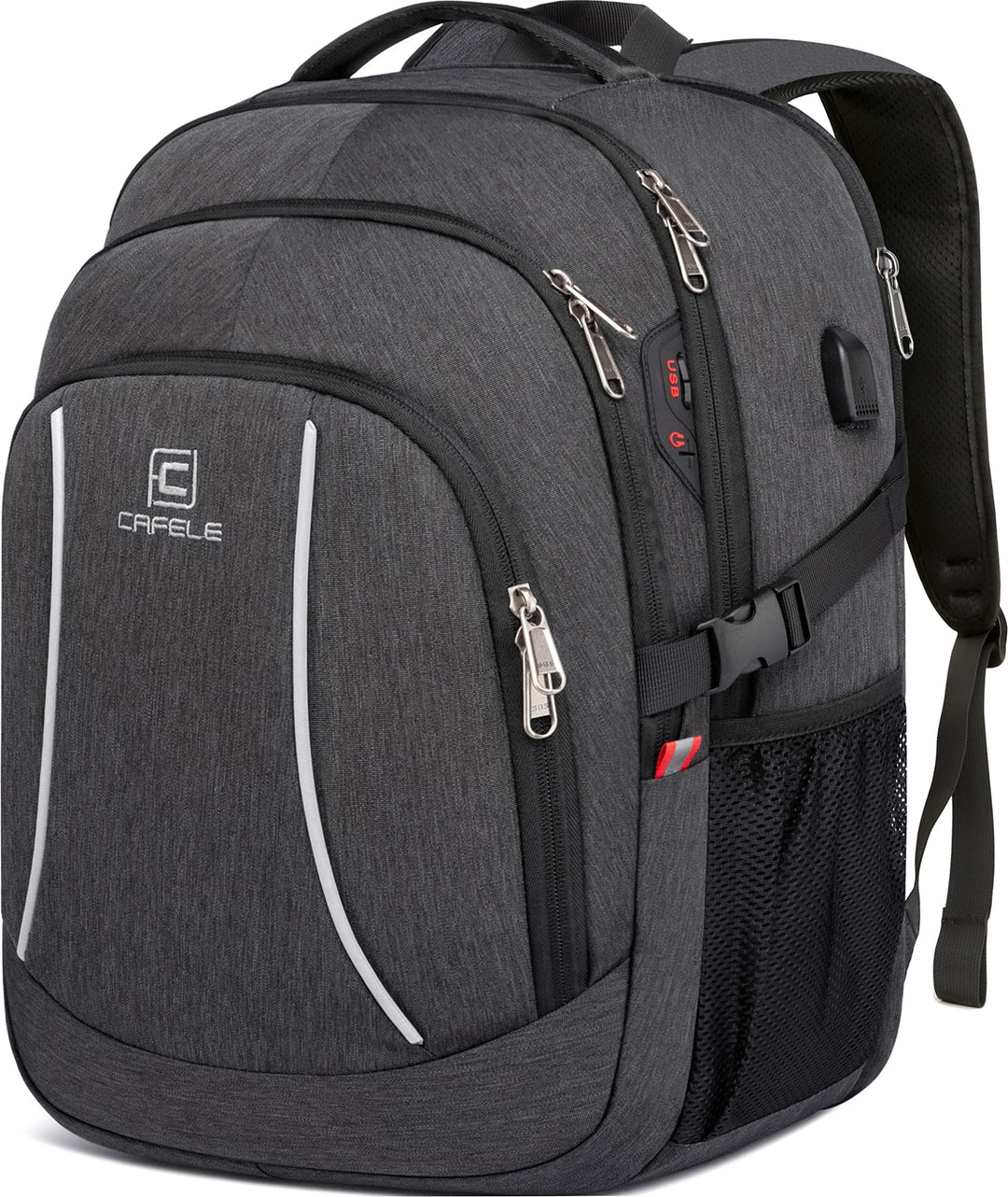 Cafele Rfid Anti-Diebstahl-Rucksack Laptop Schulrucksack Teens Bookbag Mittlerer Computerrucksack mi
