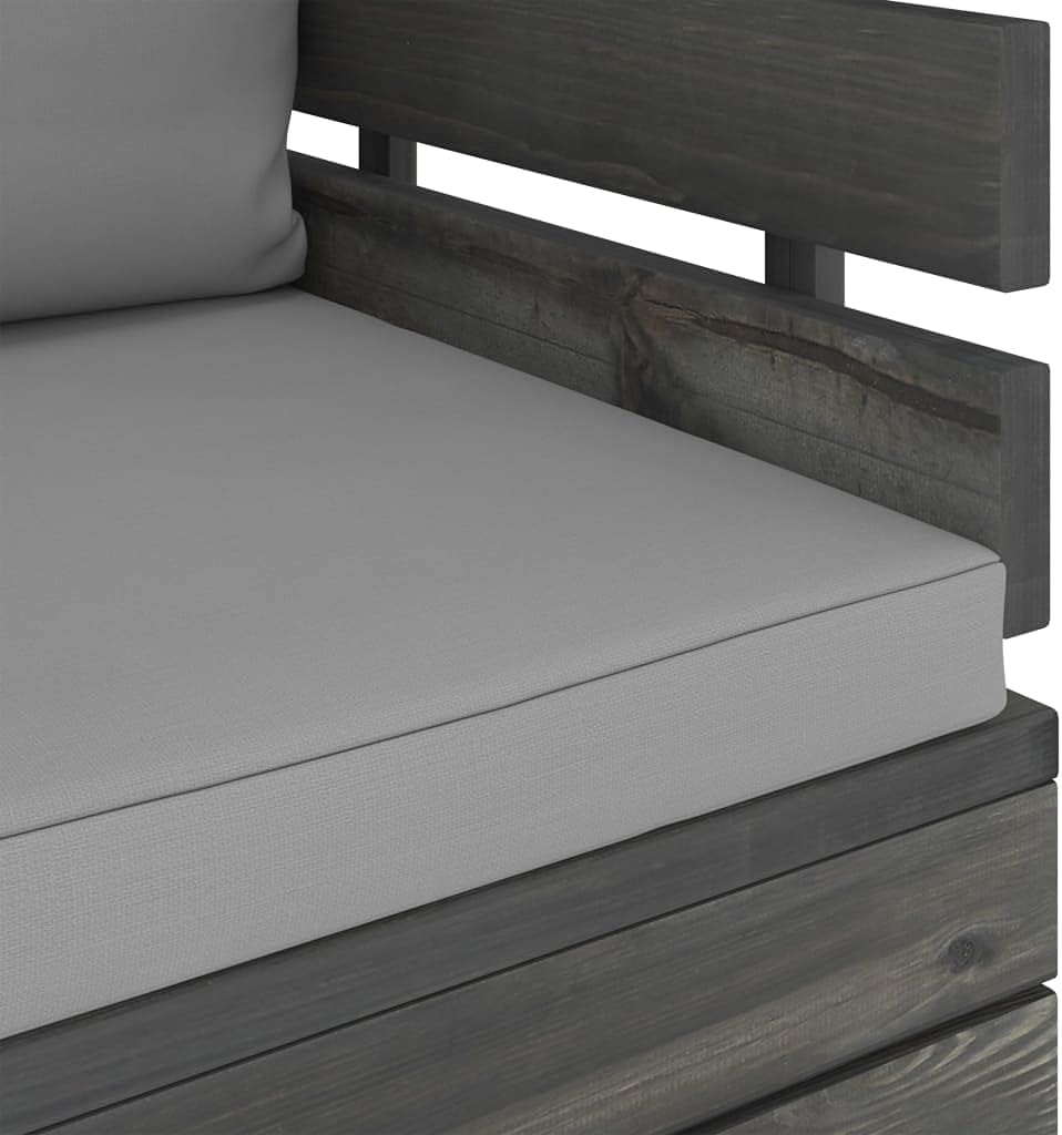 vidaXL Massivholz Gartensessel Loungemöbel Paletten Sessel Gartenmöbel Gartenstuhl Loungesessel mit