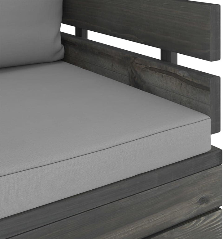 vidaXL Massivholz Gartensessel Loungemöbel Paletten Sessel Gartenmöbel Gartenstuhl Loungesessel mit