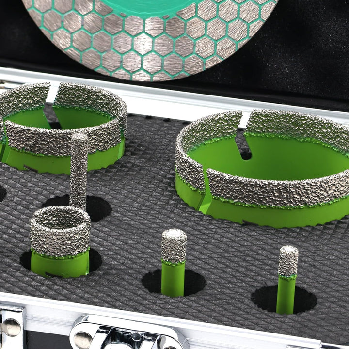 Diamant Fliesenbohrer Set 6-68mm - M14 Diamantbohrer Lochsäge für Fliesen Porzellan Keramik Marmor G