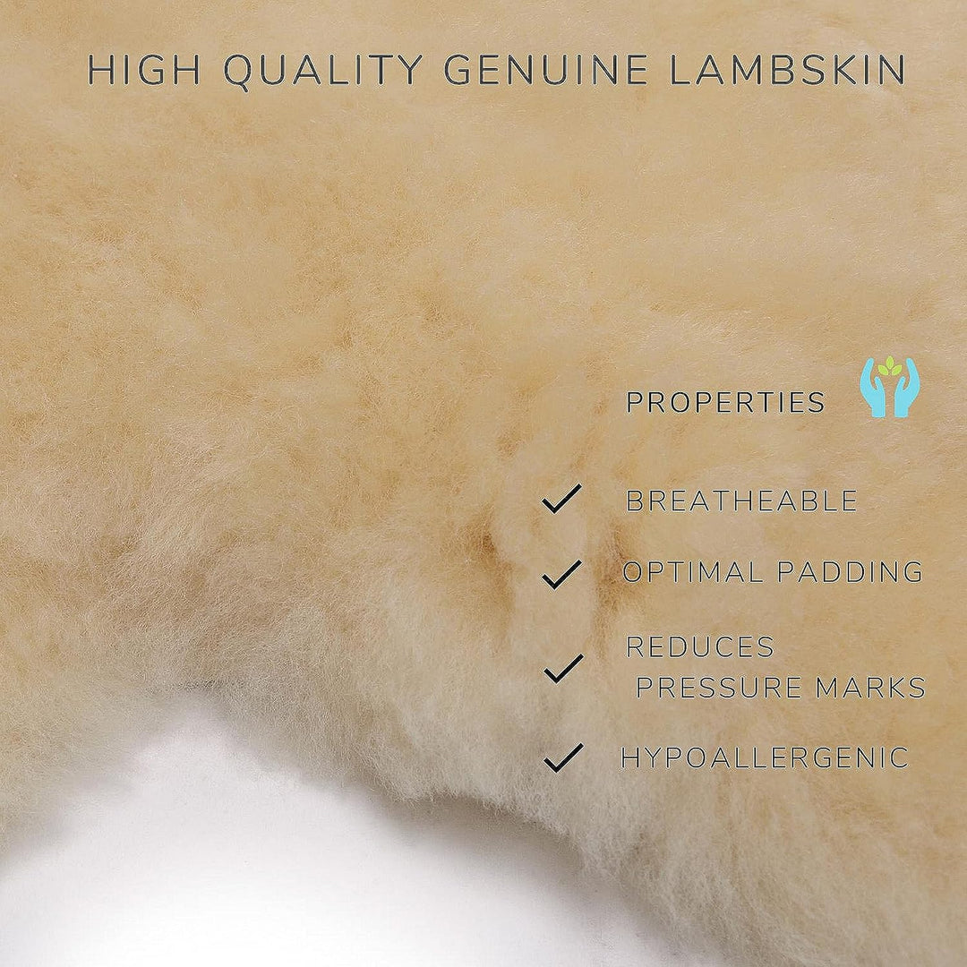 CHRIST Lammfell Sattelgurt/Konturgurt Dressur, anthrazit 45 cm braun-braun, 45 cm braun-braun