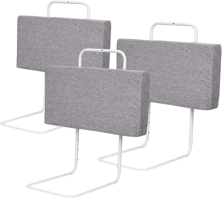 SWANEW 3X Bettgitter für Kinder 60 * 28cm, Baby Bettschutzgitter 5-Loch Höhenverstellbar, Weich Raus