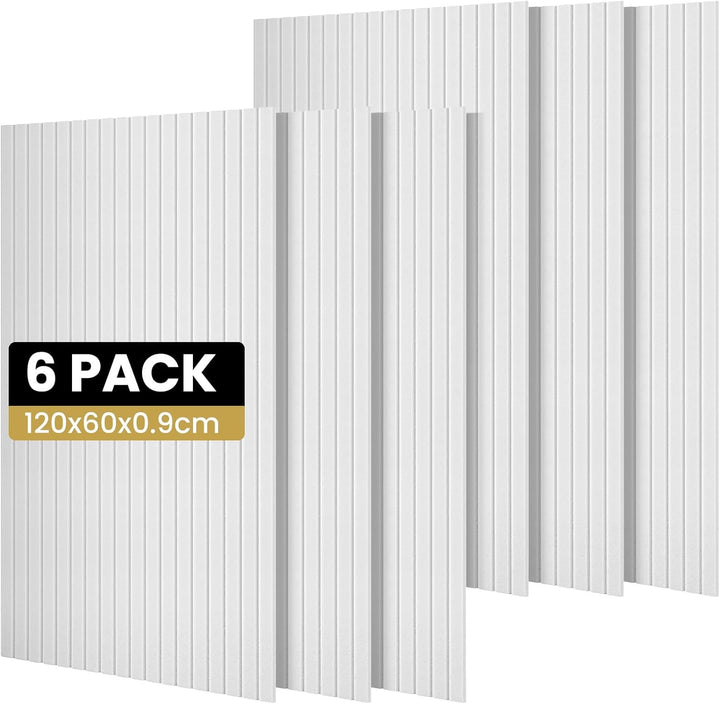 Youyijia 6 Stücke Akustikpaneele selbstklebend, 120x60x0.9cm, Schalldämmung Schallschutz wand Schall
