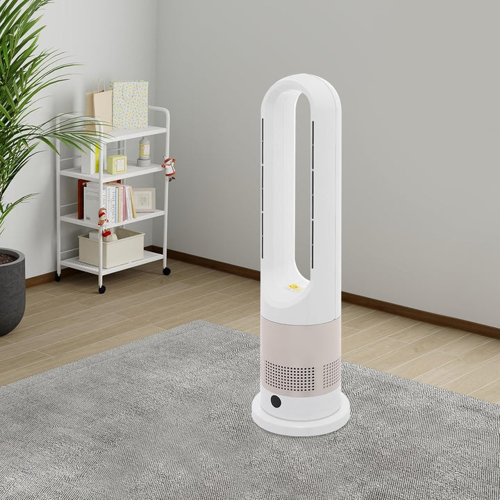 Turmventilator, rotorloser Ventilator mit Fernbedienung, mit Kühlung und Heizen, Turmventilator sehr