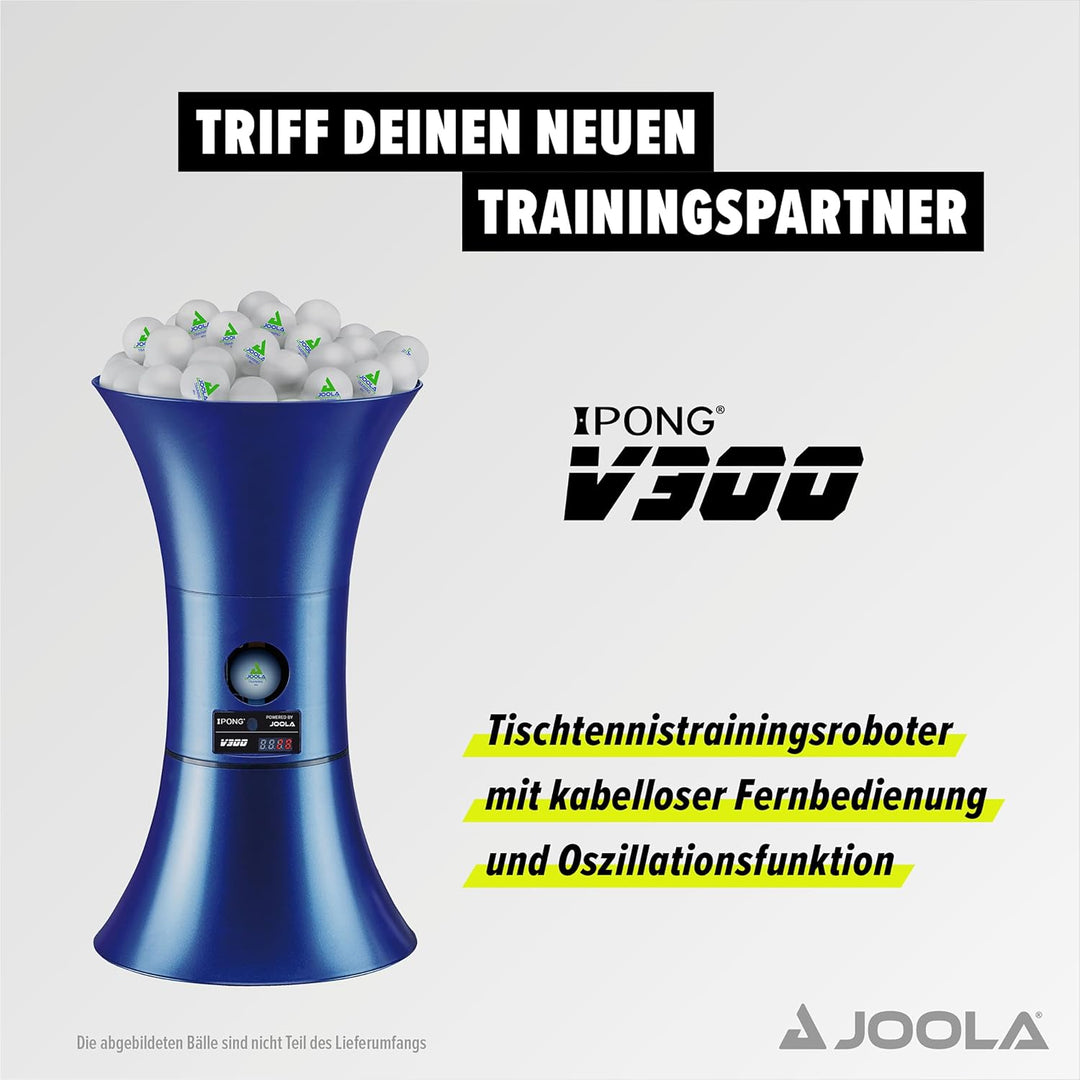 JOOLA Tischtennis-Roboter iPong V300 | V200 Tischtennis Ballmaschine - Tischtennistrainer für 40+ mm