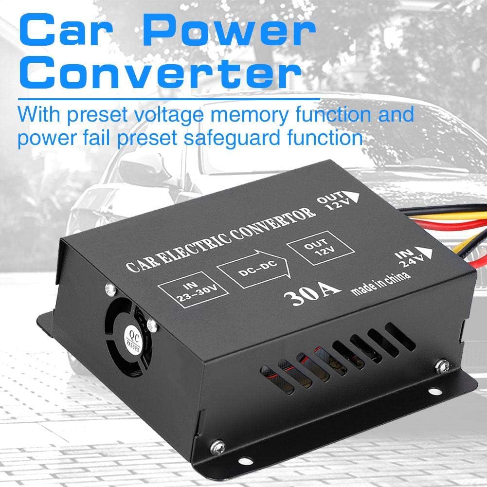 DC 24V bis 12V Stromrichter PKW LKW Elektrischer Wechselrichter Spannungsreduzierer Abwärtstransform
