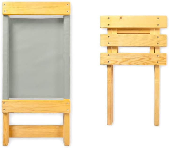 SDJOOL klappbarer Strandstuhl, Campingstuhl, Gartenstuhl, Liegestuhl aus Holz - Outdoorstuhl klappba