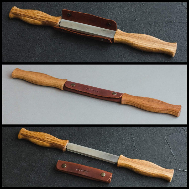 BeaverCraft Ziehmesser mit Lederscheide DK1S-4,3" Straight Shave Knife Holzschnitzwerkzeuge Handwerk