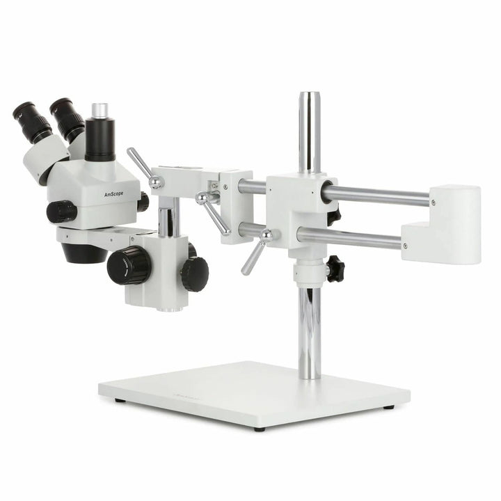 AmScope SM-4T-80S Trinokulares Zoom-Stereomikroskop mit Industrieller Inspektion und 80 LED-Licht, 7