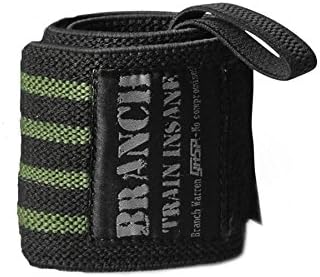 GASP Branch Handgelenkbandagen 45,7 cm – Handgelenkgurte für Kraft- und Fitnesstraining Schwarz, Grü