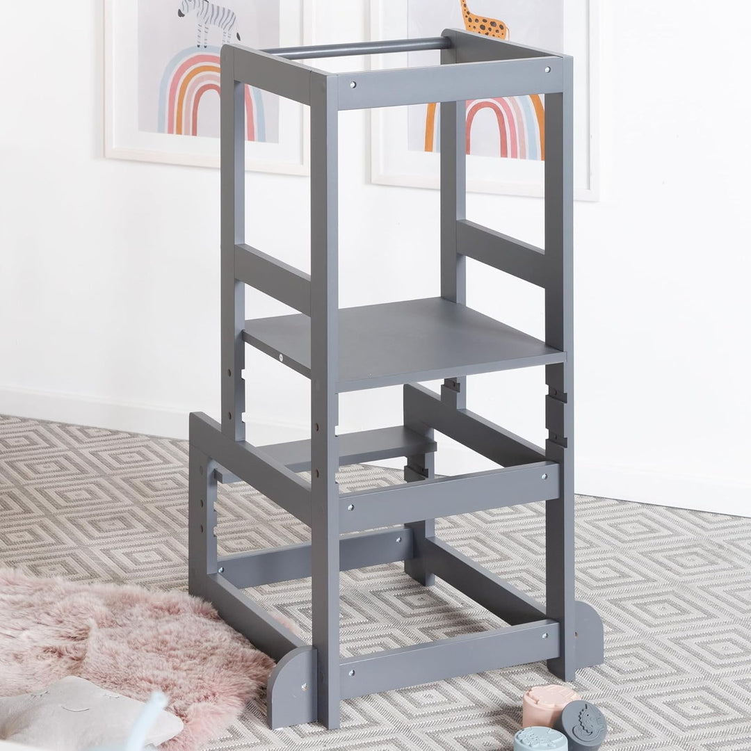roba Lernturm nach Montessori - Sicherer Tritthocker für Kinder - Ideal als Küchenhelfer - Bis 80 kg