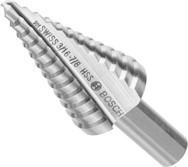 Bosch SDC2 Turbo-Stufenbohrer, Hochgeschwindigkeitsstahl, 3/16 Zoll bis 7/8 Zoll 0,5 - 2,2 cm (3/16