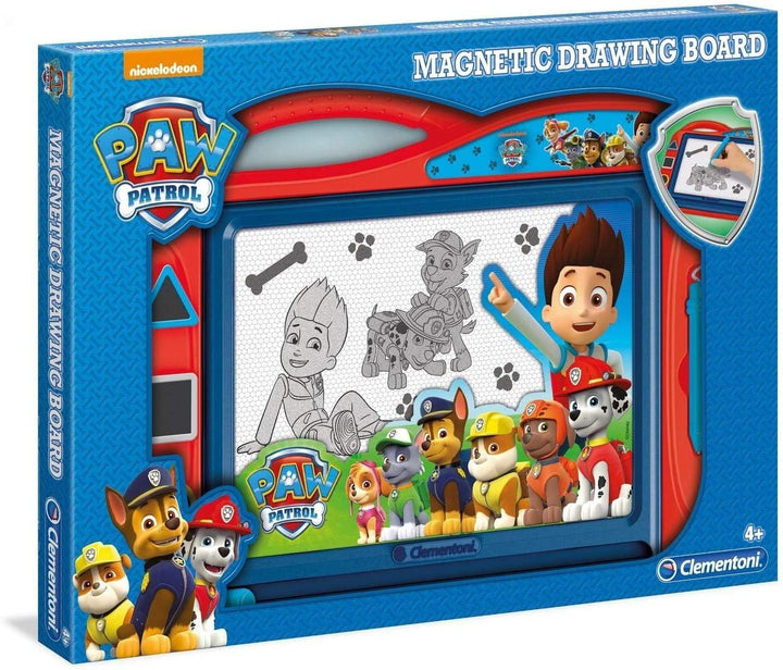 Clementoni 15112 Zaubertafel Paw Patrol, magnetische Maltafel zum Zeichnen und Malen, lösch- & wiede