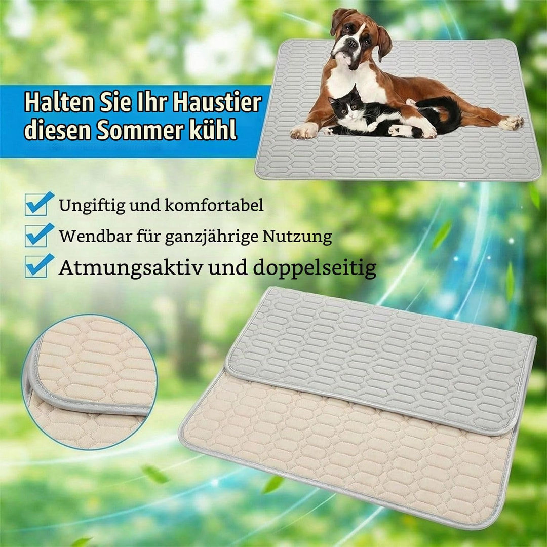 Kühlmatte für Katzen &amp; Hunde, SelbstKühlende Hundematte &amp; Kühlkissen Waschbar für Zuhause, Auto &amp; Re