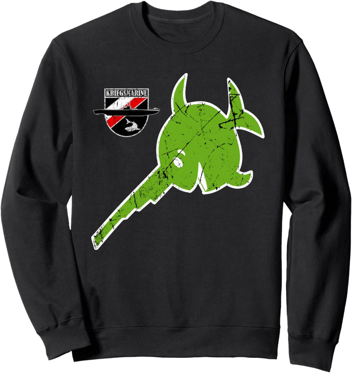 WW2 Deutsches U-96 U-Boot U-Boot Grün Emblem Kriegsmarine Sweatshirt