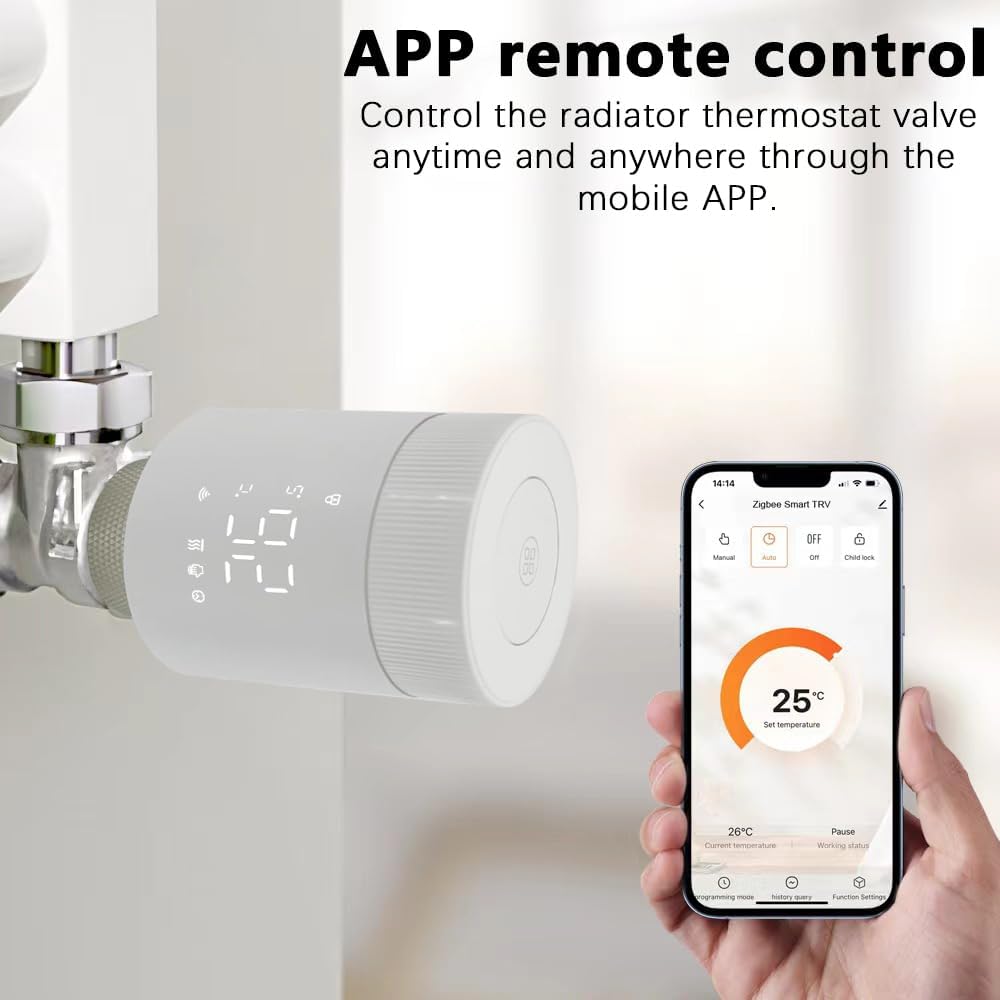 RKHK TR-M3Z-WIFI Temperaturregelventil WiFi-Add-on kompatibel mit Alexa, Siri und Google Assistant f