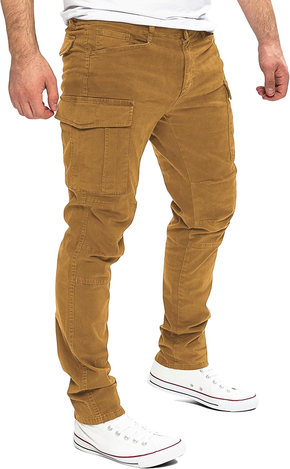 Yazubi Jayden - Herren Cargo Hose - Baumwoll Cargo Jeans 33W / 32L Braun (Toffee 181031), 33W / 32L