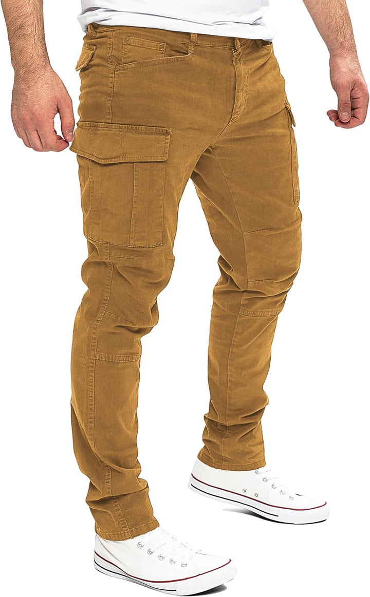 Yazubi Jayden - Herren Cargo Hose - Baumwoll Cargo Jeans 31W / 34L Braun (Toffee 181031), 31W / 34L
