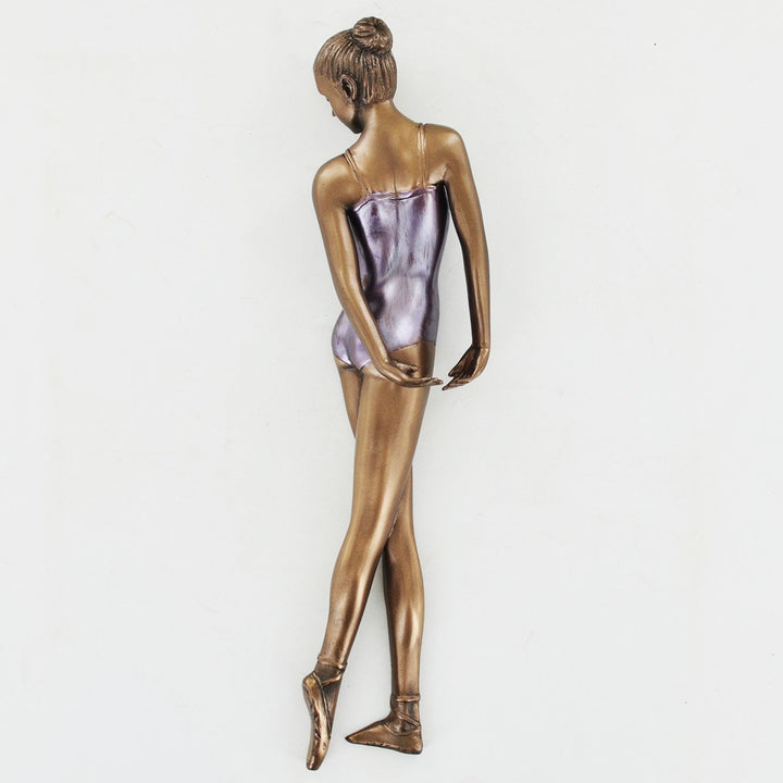 Wand-Dekofigur "Ballerina", Bronze, Art Deco