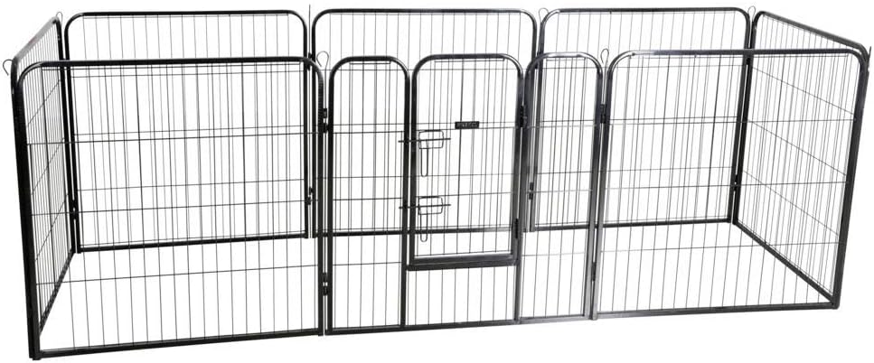 Kerbl 80577 Hunde- und Welpengehege 80x77cm, 8 Elemente, mit Türe, 20.12 kg
