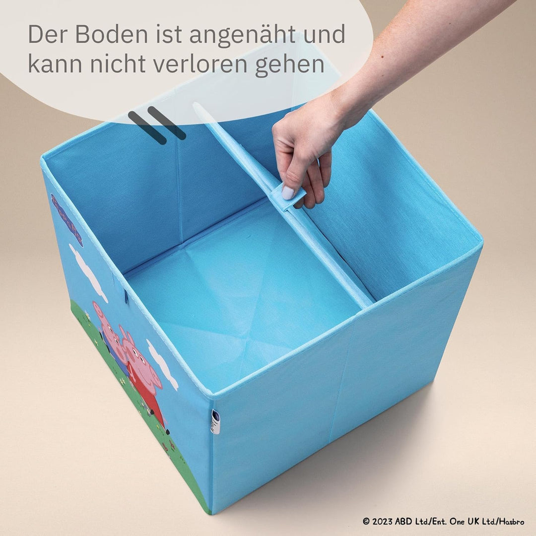 meets Peppa Wutz Aufbewahrungsbox für Kinder – Box mit Peppa Pig Motiv zur Aufbewahrung von Spielzeu