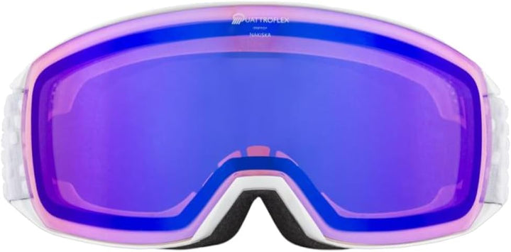 ALPINA NAKISKA Q - Verspiegelte, Kontrastverstärkende & Polarisierte Skibrille Mit 100% UV-Schutz Fü