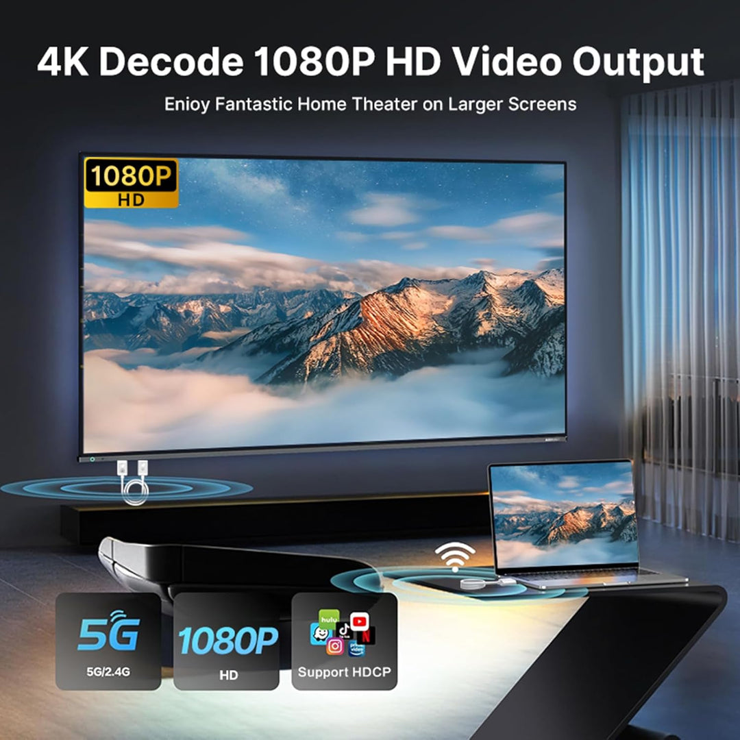 Drahtloser HDM I Transmitter und Empfänger, HDM Extender 60M, 4K-Decodierungseingang 1080P-Ausgang,