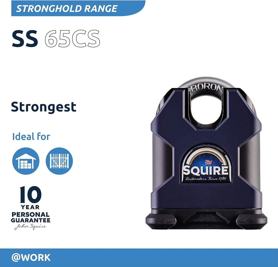 SQUIRE SS65CS Hochsicheres Vorhangschloss 65mm Closed Shackle CEN6 Multi, 65mm Closed Shackle CEN6 M