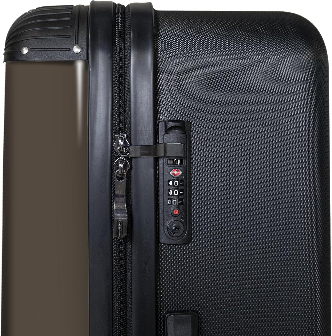 NoBoringSuitcases.com® Koffer XL Gross 77x51.5x28 cm Hartschale Reisekoffer 4 Rollen Leicht Koffer T