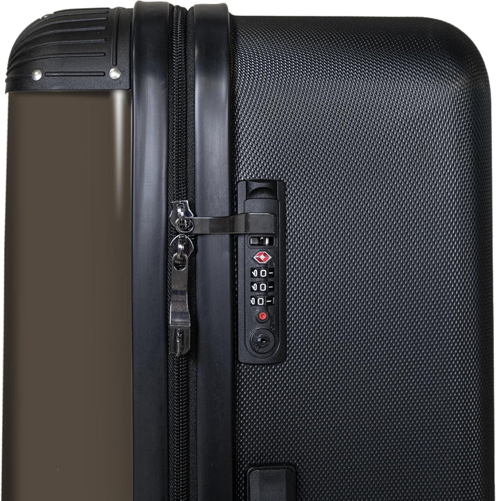 NoBoringSuitcases.com® Koffer XL Gross 77x51.5x28 cm Hartschale Reisekoffer 4 Rollen Leicht Koffer T