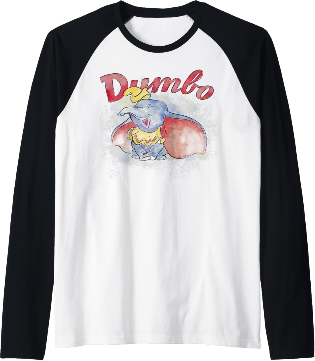 Disney Dumbo Watercolor Portrait Raglan