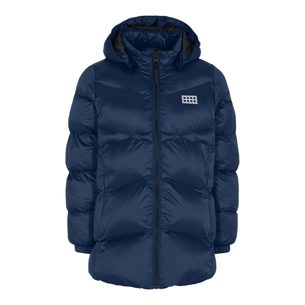 LEGO Mädchen Wear Mädchen Winterjacke Steppjacke Winddicht Warm Jacke 116 Dunkle Navy, 116 Dunkle Na