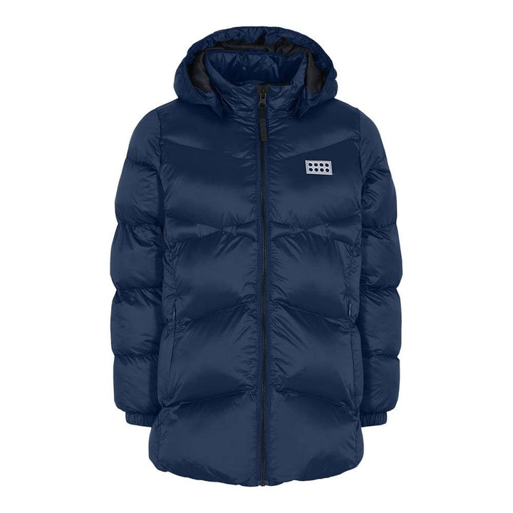 LEGO Mädchen Wear Mädchen Winterjacke Steppjacke Winddicht Warm Jacke 116 Dunkle Navy, 116 Dunkle Na