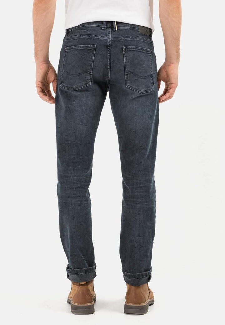 camel active Herren Regular Fit Jeans Houston Hose 30W / 34L Dunkel Blau (Nightblue), 30W / 34L Dunk