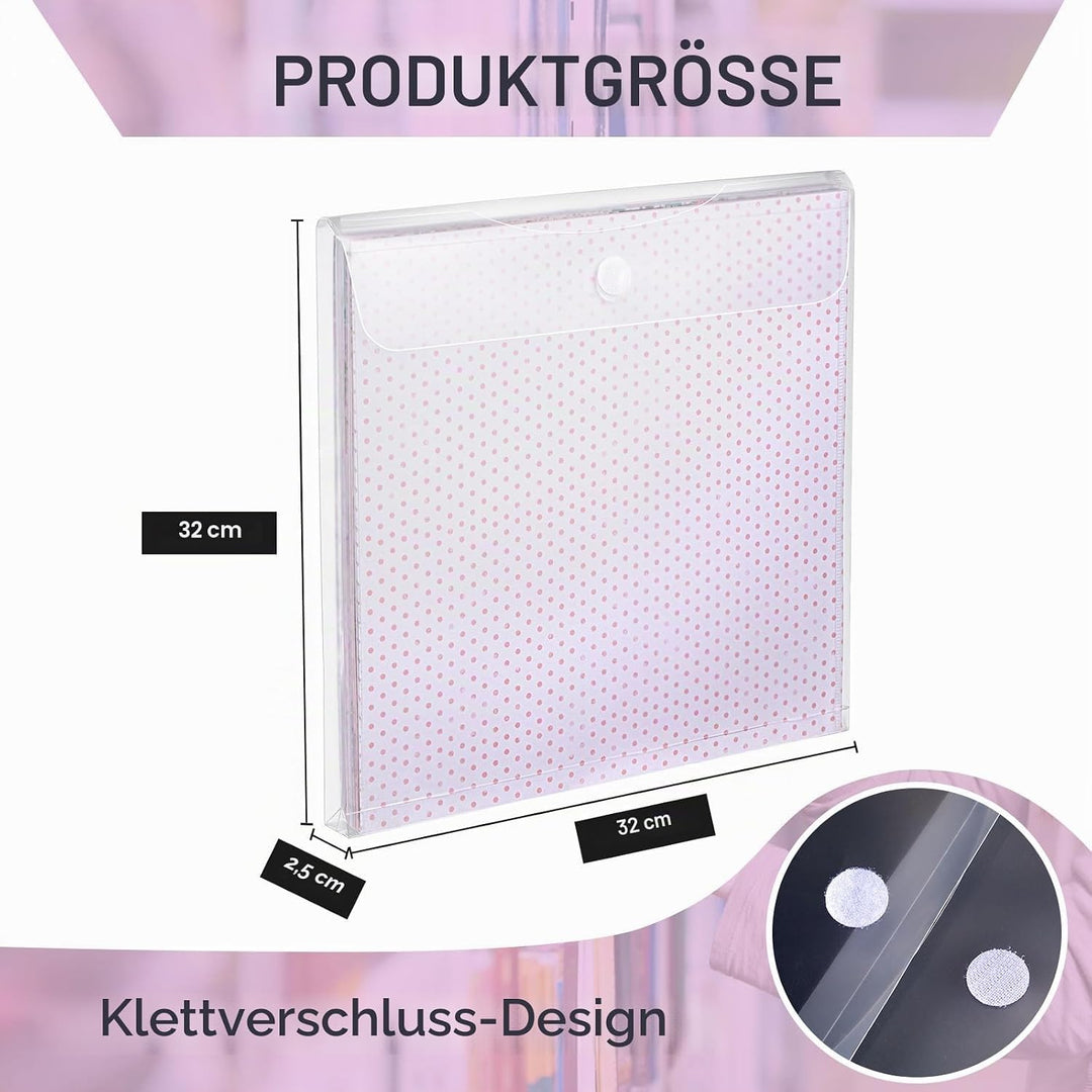 36 Stück 30.5x30.5 cm Scrapbook-Papier-Organizer Top Loading Kunststoff Papierhalter Bastelpapier Au