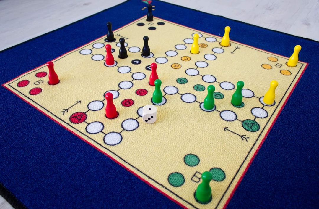 Spielteppich Mensch-ärgere-Dich-nicht