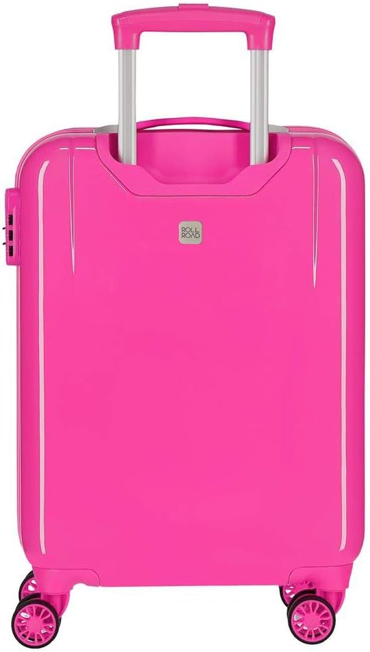 Roll Road Little Me Kabinenkoffer Rosa 38x55x20 cms Hartschalen ABS Kombinationsschloss 34L 2,5Kgs 4