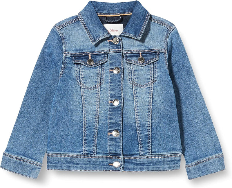 s.Oliver Mädchen Jeansjacke mit Pailletten 92 blau 55Z2, 92 blau 55Z2