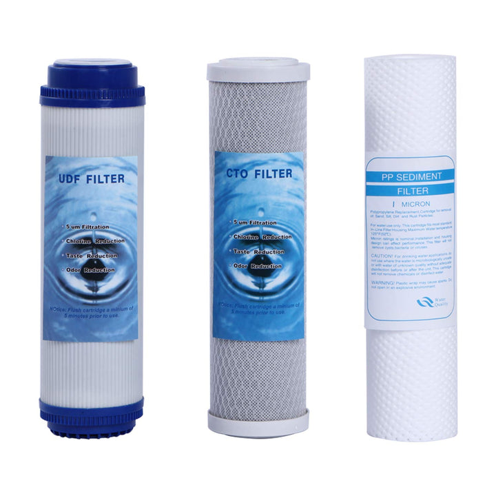 Huining 25,4 x 6,3 cm 5 Mikron Wasserfilter-Set Ersatz-Universal-Kartusche für das ganze Haus RO-Sys
