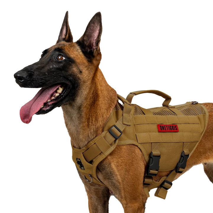 OneTigris No-Pull Hundegeschirr Ultra Atmungsaktiv für Grosse/Mittlere Hunde Einstellbar Sicherheits
