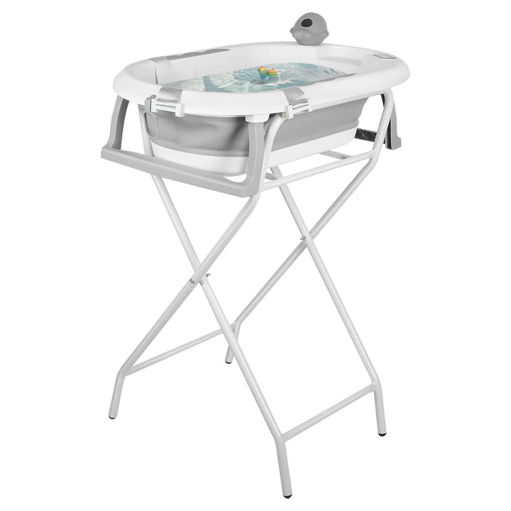 Babybadewanne mit Ständer, ergonomisches Babybad mit Ständer, Organizer für Eltern,Kinderbadewanne m